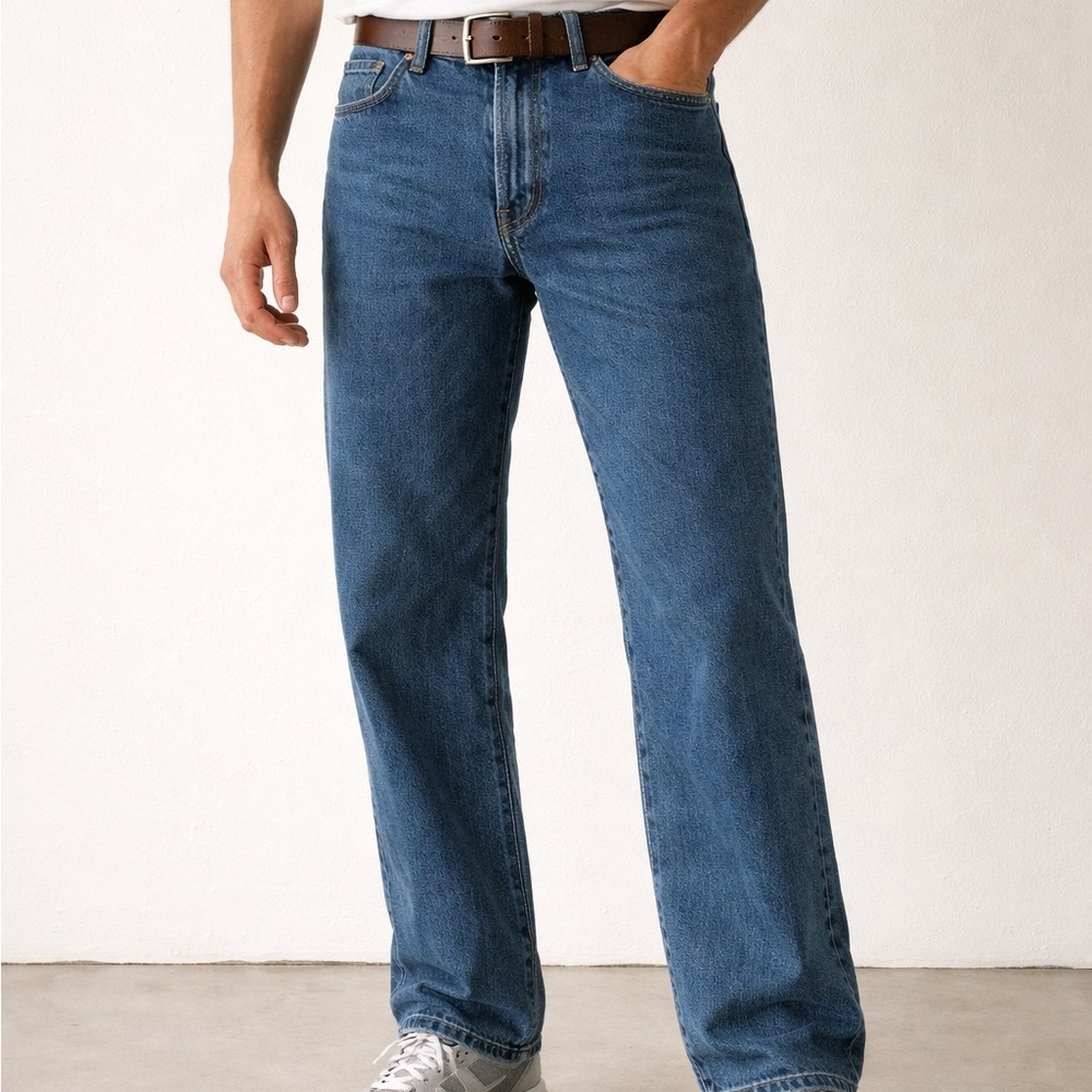 Ranger Classic Blue Relaxed Fit Jeans for Men